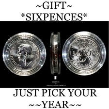 LUCKY SIXPENCE, 1920 TO 1970 BIRTHDAY GIFTS. PICK A DATE