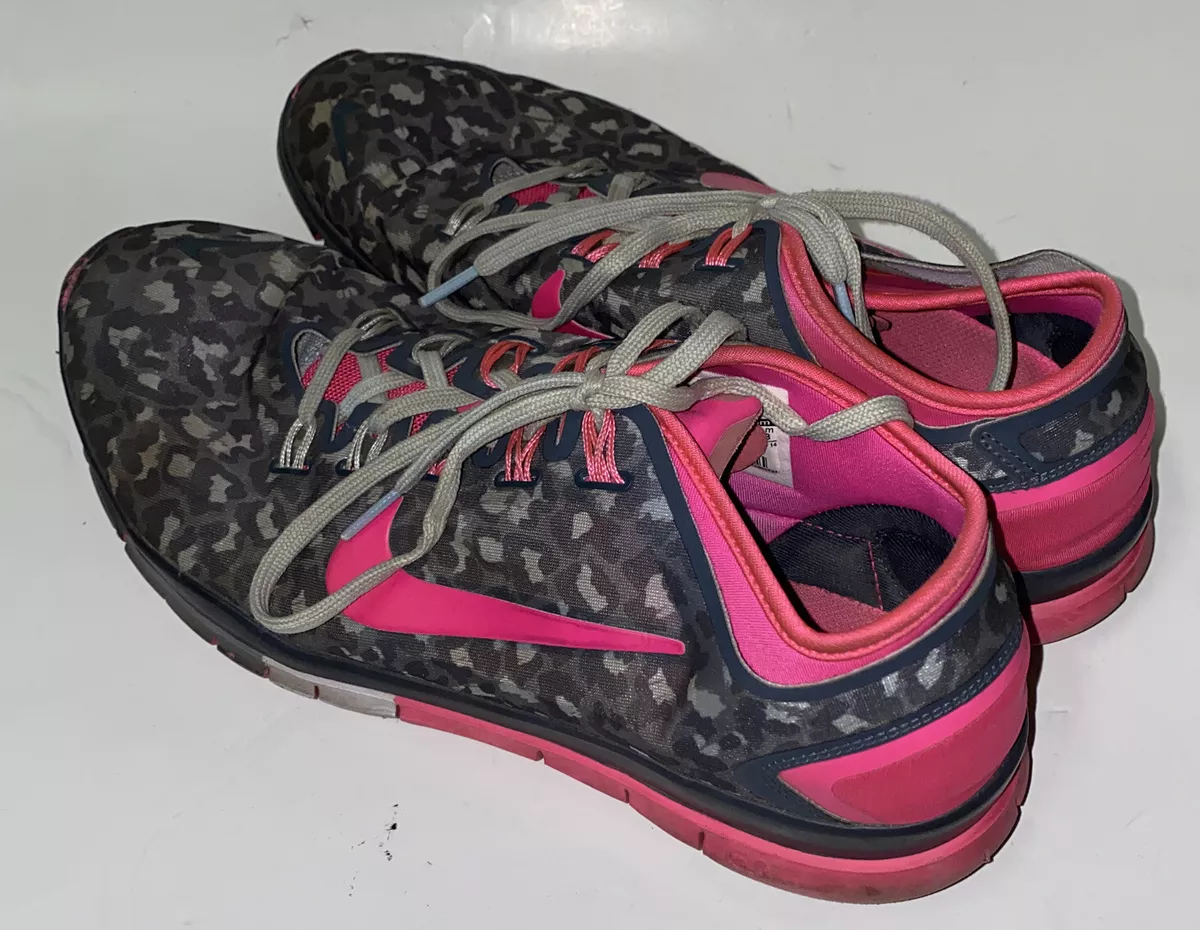 Nike free pink cheetah cheap print
