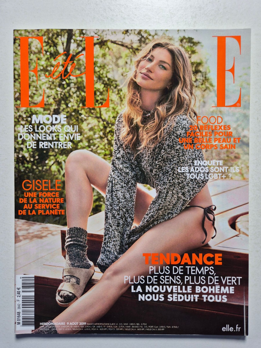 Magazine mode fashion ELLE french #3842 aout 2019 Gisele