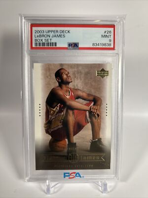 LeBron James Rookie Card 2003 Upper Deck LeBron James Box Set #26