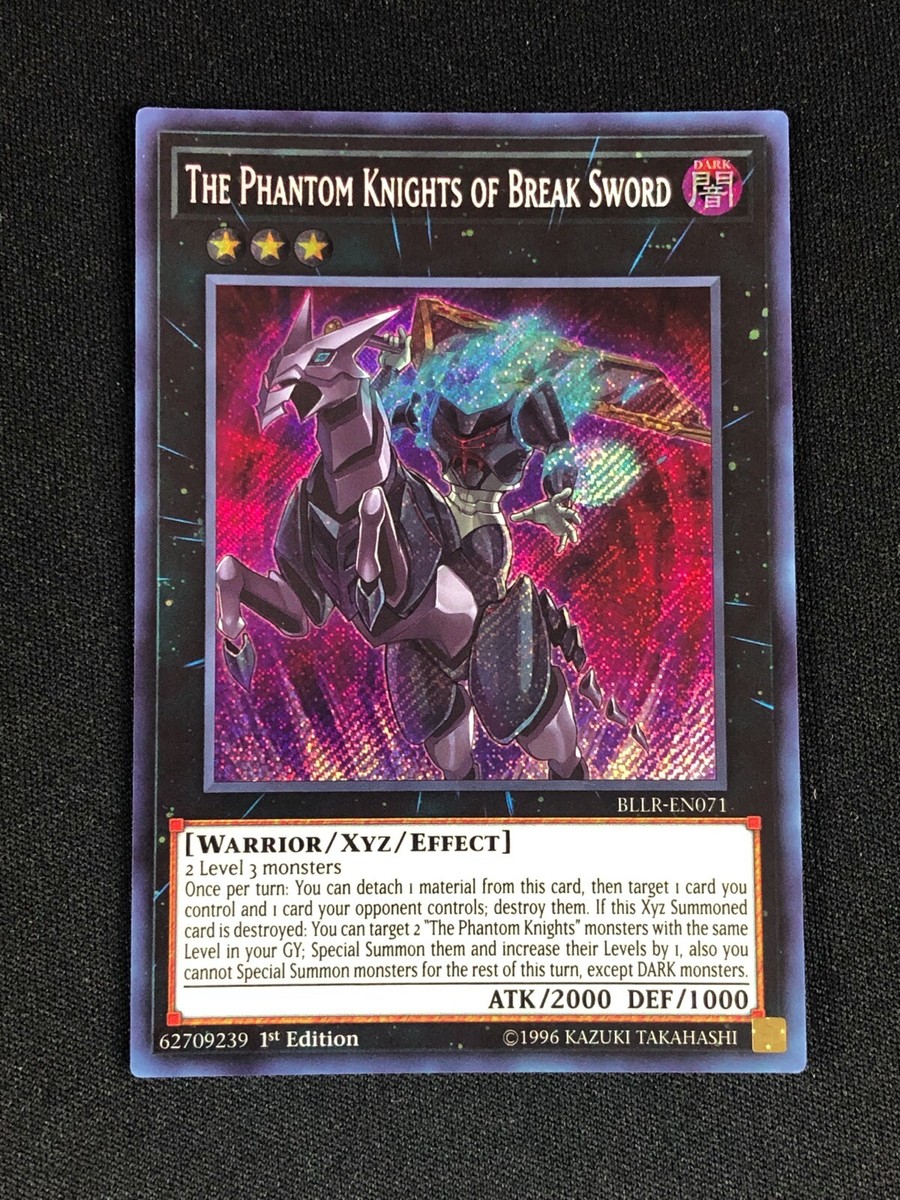 YUGIOH THE PHANTOM KNIGHTS OF BREAK SWORD BLLR-EN071 1ST SECRET | eBay
