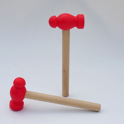 2 Pcs Repair Tool Wooden Hammer Baby Toddler Simulation Toy Soft Mallet - 第 9/12 張圖片