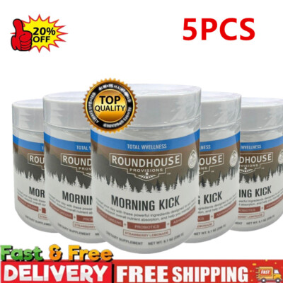 5* ROUNDHOUSE PROVISION Morning Kick, Green Powder Supplement for Digestion Ashw