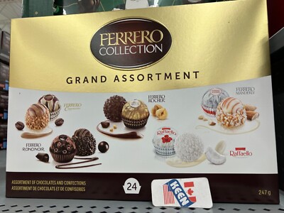 FERRERO COLLECTION GRAND ASSORTMENT Fine Assorted Chocolates 247 g