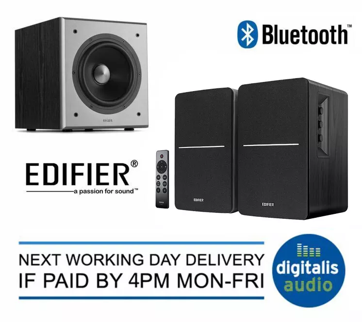 Edifier R1280DBs Powered Bluetooth Bookshelf Speakers Black R1280DBsbk -  Best Buy