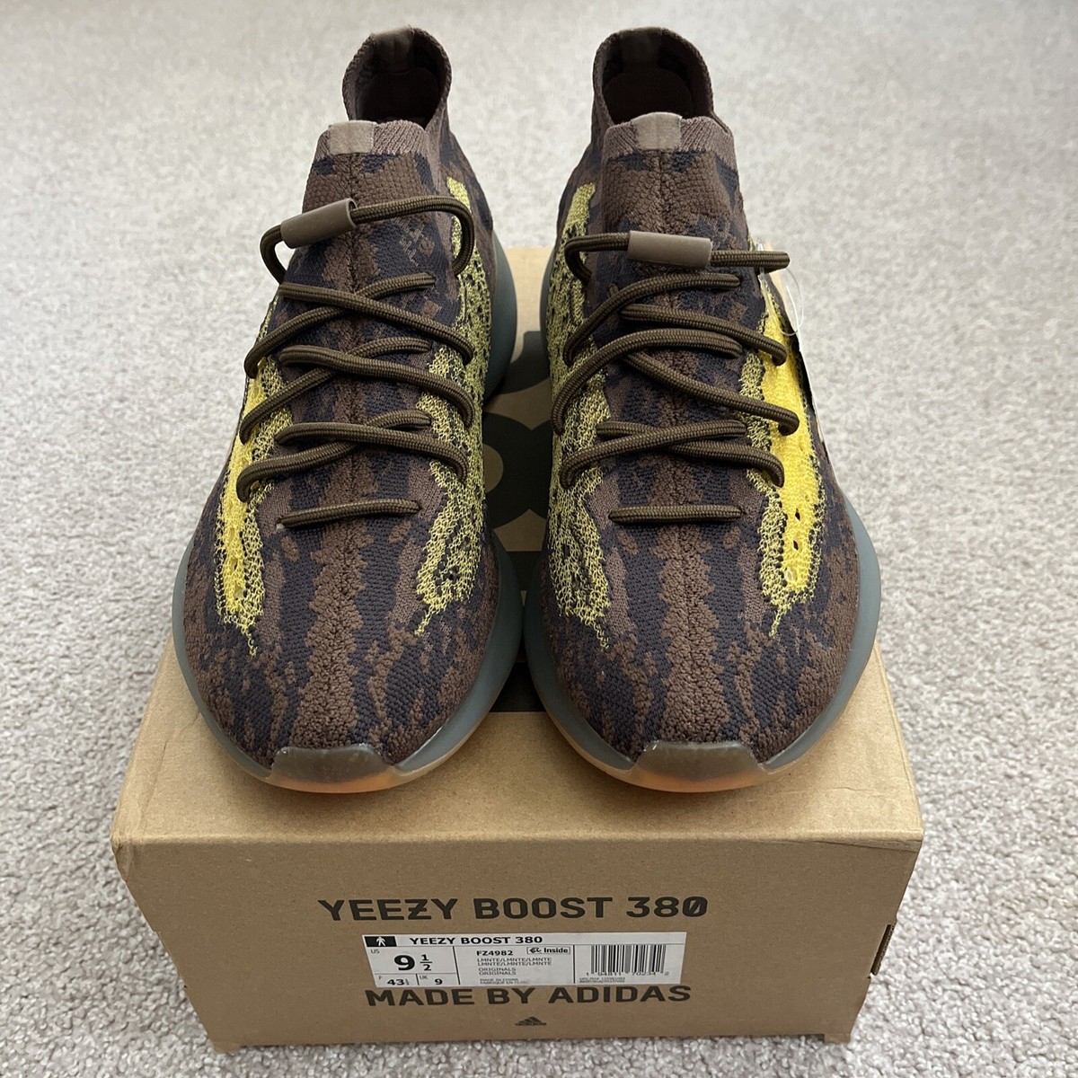 Adidas Yeezy Boost 380 Lmnte Men's Athletic Shoes FZ4982 Size 9.5