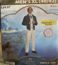 Disney The Little Mermaid Prince Eric Costume Size XL 40/42