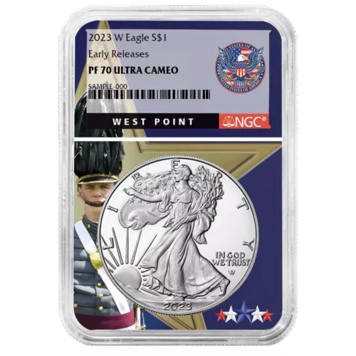 2023-W Proof $1 American Silver Eagle NGC PF70UC ER West Point Core
