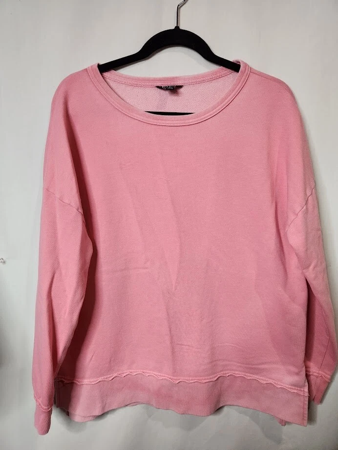 Buffalo Long Sleeve Cozy Top – Maglia Morbida Girocollo, Vestibilità Rilassata, Rosa (XXL)
