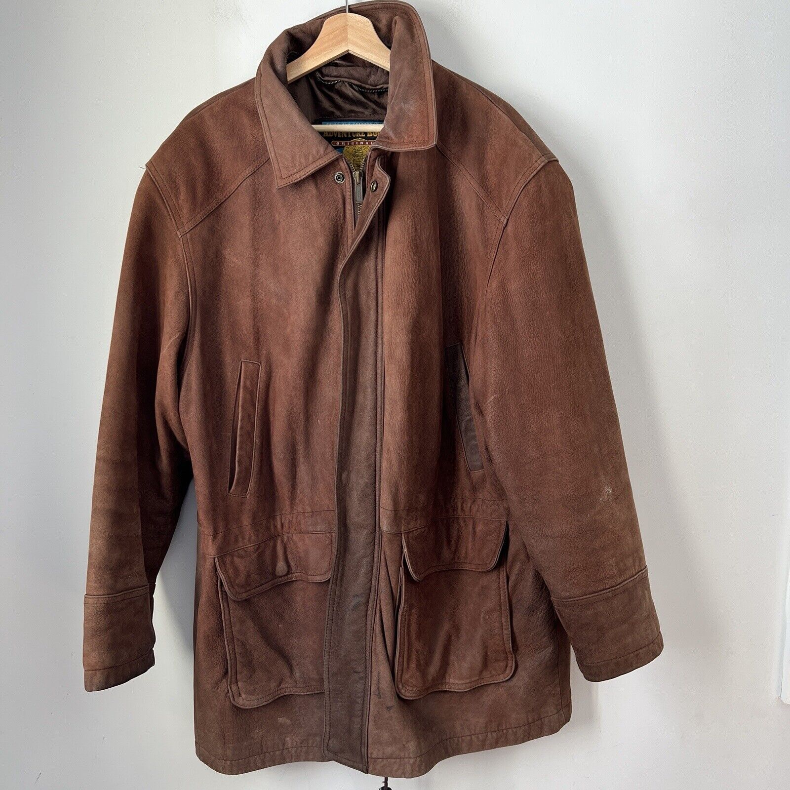 Vintage Wilson's Leather Jacket Adventure Bound Mens … - Gem Vintage Wilson's Leather Jacket Adventure Bound Mens … - Gem