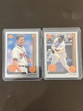 1999 Upper Deck 10th Anniversary Team #X4 #x8 Chipper Jones Tony Gwynn /4000