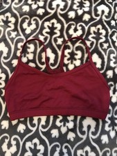 Motionwear Dance Bra Top Burgundy Size MA