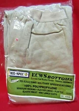 NIP Mil-Spec Plus 20-2679 ECWS Tan Polypropylene Bottoms Pants XXXL