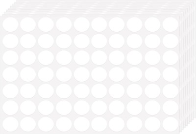 3500 Pieces Dot Stickers, 3/4 inch White Coding Labels 3500 Pieces, 