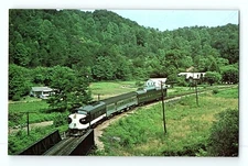 Southern Railroad 6138 Combine Coach Old Fort North Carolina Vintage Postcard