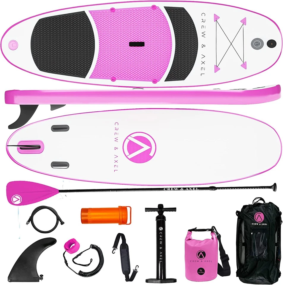 Inflatable StandUp Paddle Board Non Slip SUP W Premium Backpack 3 Fin 10’x33”x6" - Image 2 of 4