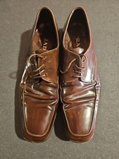 Men's Prada laced oxford brown