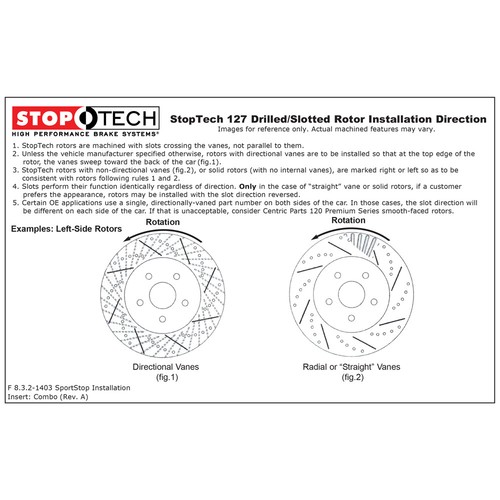 StopTech 127.33137R Rear Right Drilled Brake Rotor for 2010-19 S4 / 15-20 Macan - Foto 8 di 10