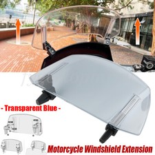 Clip On Windshield Wind Screen Deflector Extension Spoiler For Honda Yamaha BMW