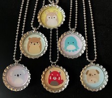 Collares Squishmallows / 6 Favores de Fiesta / Favores de Cumpleaños / Squishmallow