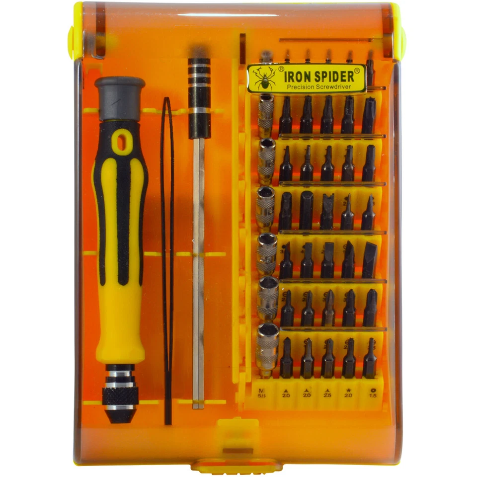 45pc Security Bit Set Torx Star Tamperproof Hex Triwing Precision Tool Kit - Image 2 of 4