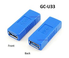 USB 3.0 Type-A SuperSpeed F/F Gender Changer Adapter, CablesOnline GC-U33