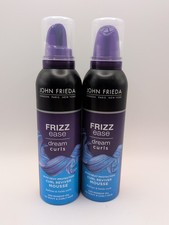 Image of 2 x JOHN FRIEDA FRIZZ EASE DREAM CURLS CURL REVIVER MOUSSE 200ML
