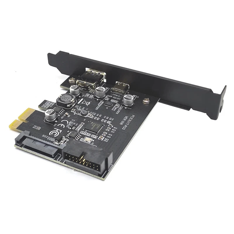 Add On Cards USB 3.1 Type C PCIe Expansion Card PCI Express X1 to USB3.0+ Type-C - Image 4 of 4