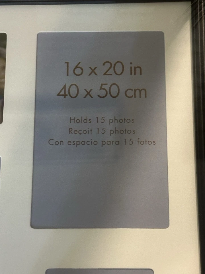Case Of 6 MCS 16x20 Photo Frames With Photo Mats To Hold 15 Photos. Black Frame - Image 4 of 4