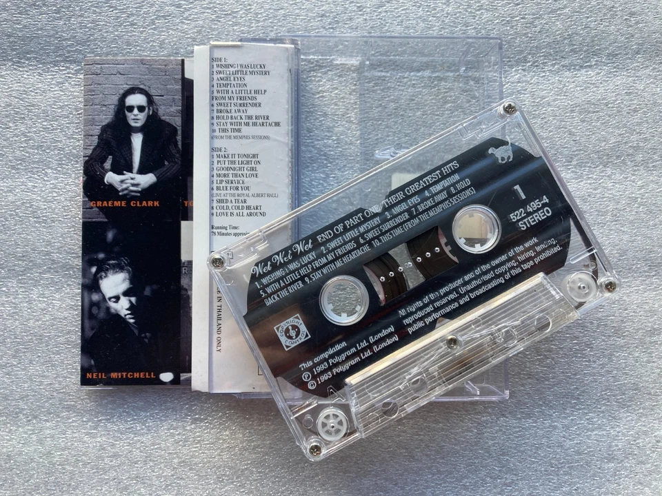 Wet Wet Wet - Greatest Hits - Cassette • END OF PART ONE - FREE SHIPPING 🇮🇪 - Image 3 of 4