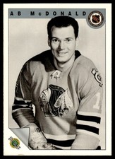 1991-92 Ultimate Original 6 French Ab McDonald Chicago Blackhawks #60