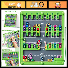 Magnetic Alphabet Maze Puzzle - Montessori Sensory Toy for Toddlers 2-4, Fine Mo