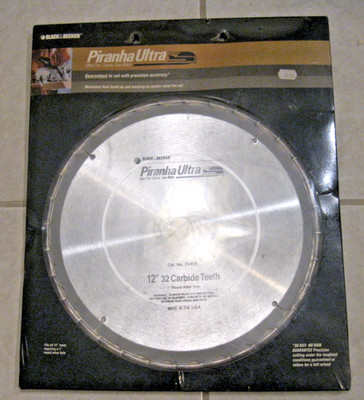 Piranha Ultra 73-974 Saw Blade Black & Decker 12  32 Carbine Teeth Arbor Hole