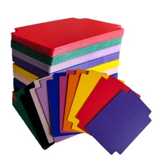 100PCS Trading Card Dividers, 2.7 x 3.8 Inches, 10 Colors, Premium Plastic Ca...