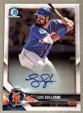 2018 Bowman Chrome Luis Guillorme Auto Prospects Autograph #BCPA-LG