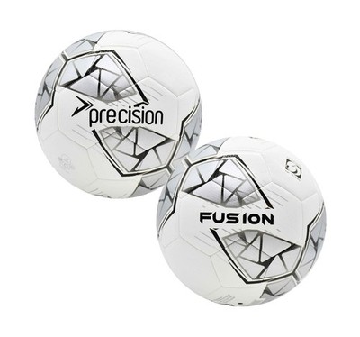 Precision Fusion FIFA Basic Training Ball 5 White/Silver/Black/White 5 White/Sil