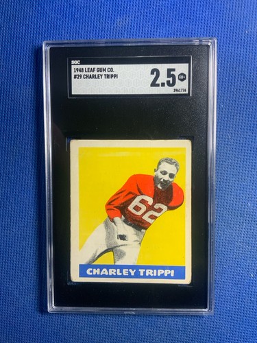 1948 Leaf Charley Trippi #29 Rookie RC HOF SGC 2.5