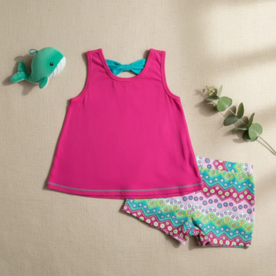 Nuevo Sin Etiquetas Niños Cuartel General Niño Niña Conjunto Camisa Pantalones Cortos Talla 4T Foto 3 de 3