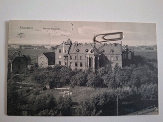 Postcard Olsztyn East Prussia 1912 Marien Hospital used Poland