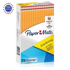 Paper Mate EverStrong #2 Pencils 72 Count Reinforced Break-Resistant Lead