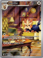 Herdier Holo Illustration Rare SV: White Flare 155/086 NM on eBay
