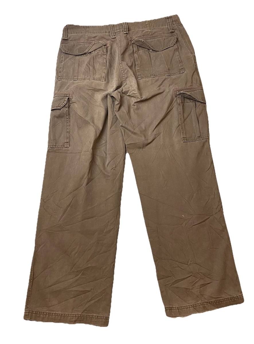 Tony Hawk Cargo Pants Mens 34x32 Brown Skater Utility Y2K Hip Hop
