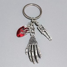 Skull Keychain Metal Key Ring Gothic Hanging Charm Bag Accessory New