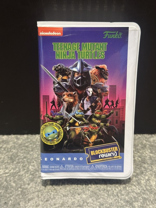 Funko Pop! Blockbuster Rewind TMNT Leonardo Vinyl Figure VHS