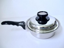 Americraft Healthy Gourmet 1 Qt Stainless Steel Saucepan Pot & Lid Made in USA