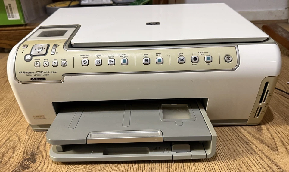 HP Photosmart C5180 Multifunktionsgerät ABGELAUFENE Tinte plus Kabel. - Bild 4 von 4