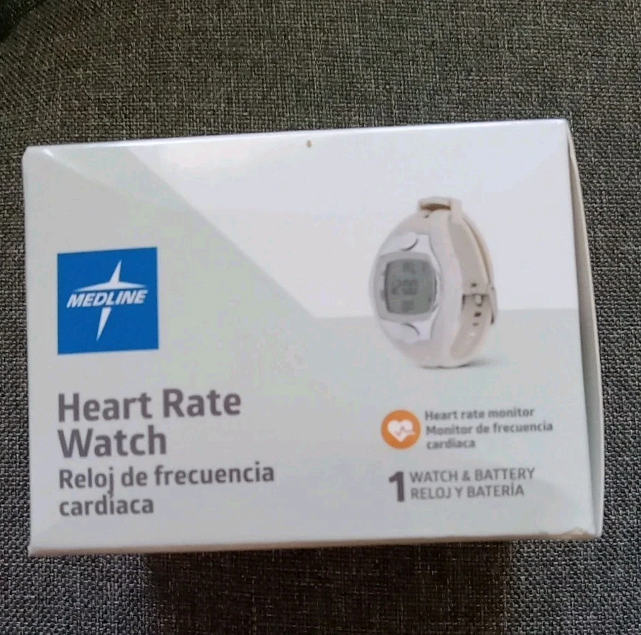 Medline Monitor de Ritmo Cardíaco Reloj Podómetro Cronómetro Rastreador de Actividad Caja Abierta Foto 2 de 4