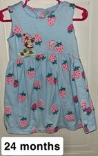 Up Cycled Handmade Strawberry The Shortcake Strawberry Dress Size 24 Months
