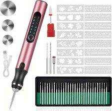 Engraving Pen with 37 Bits, USB Rechargeable Cordless Etching Engraving Tool, Po