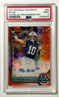 BO NIX 2021 Bowman U Prospects 1st Auto Orange Shimmer Refractor 24/25 PSA 9